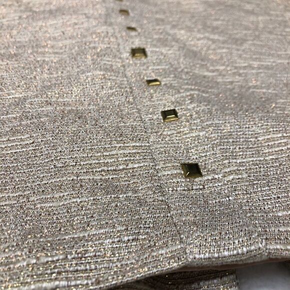 🚨 Skies are Blue Metallic Gold Studded Skirt - Picture 3 of 7